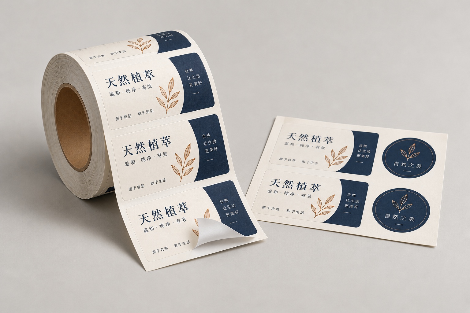 佛山不干胶标签印刷产品效果示意