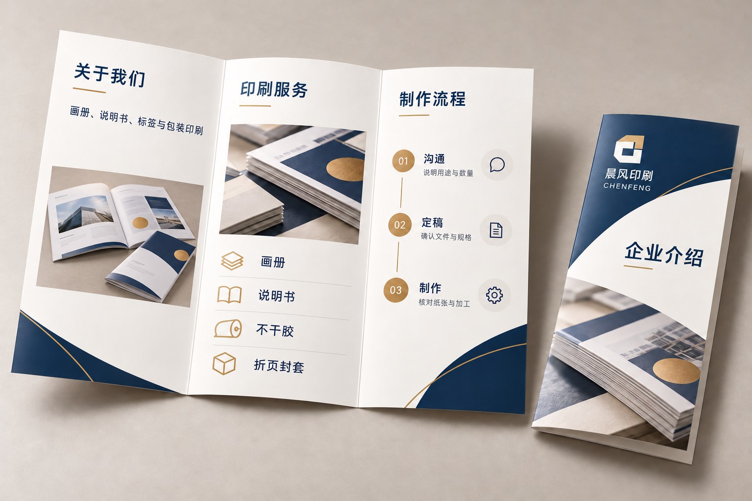 佛山折页印刷产品效果示意